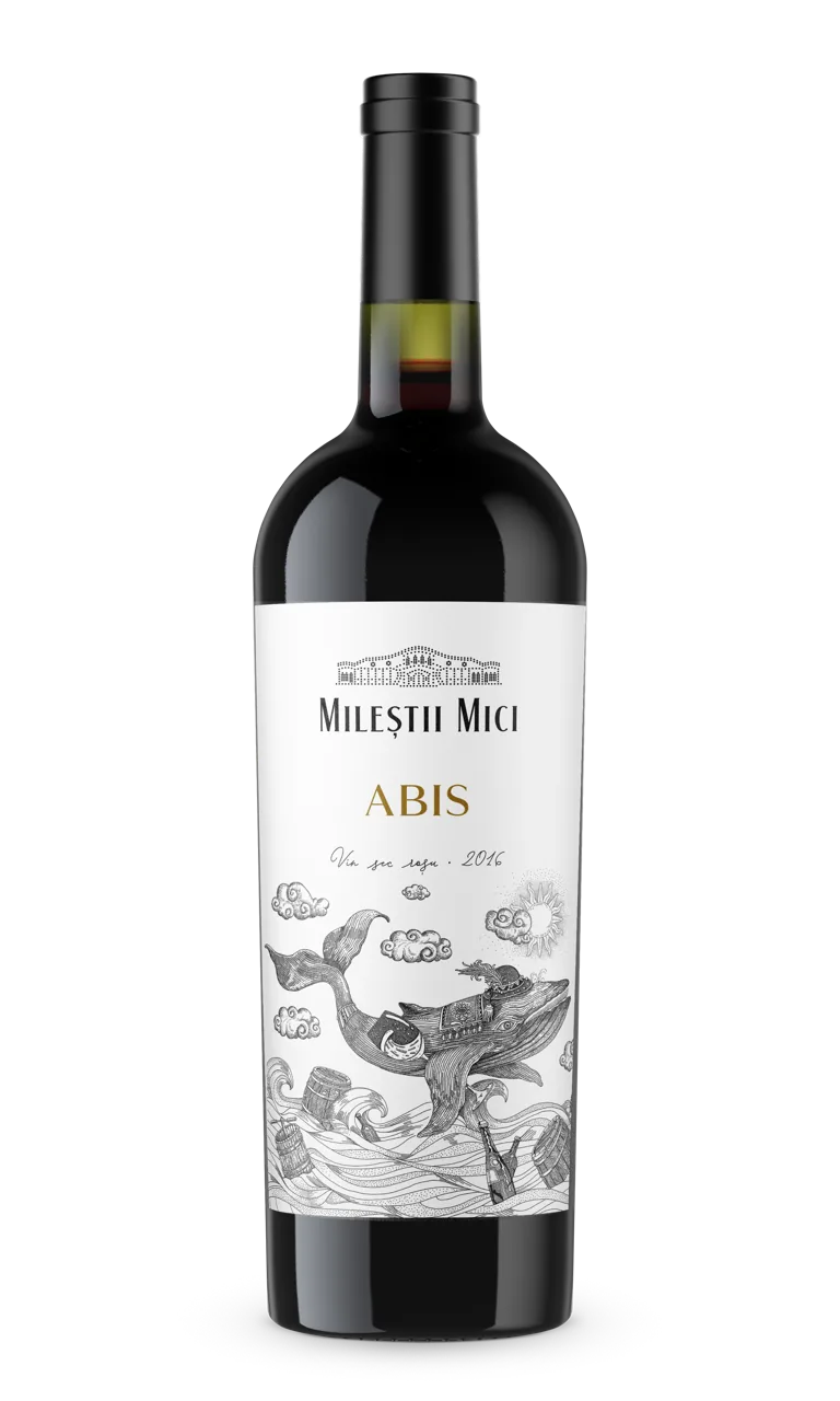 Mileștii Mici  ABIS, vin sec roșu,  0.75 L