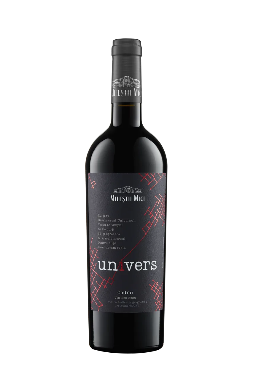 Mileștii Mici Univers,  Codru IGP 2020, vin sec roșu,  0.75 L