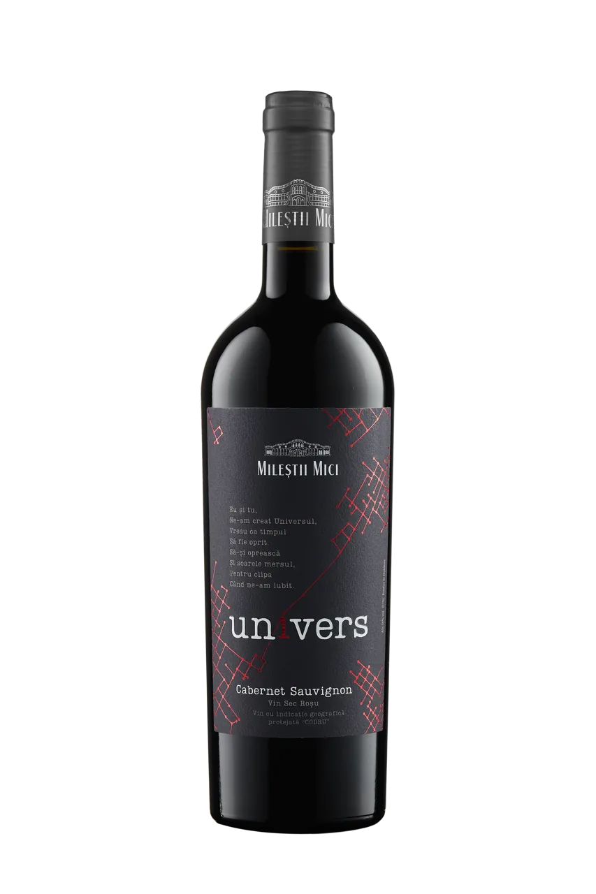 Mileștii Mici Univers, Cabernet Sauvignon IGP 2020, vin sec roșu,  0.75 L
