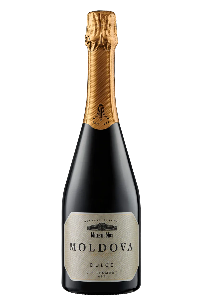 Milestii Mici Moldova de Lux, Вино игристое белое сладкое, 0,75 л