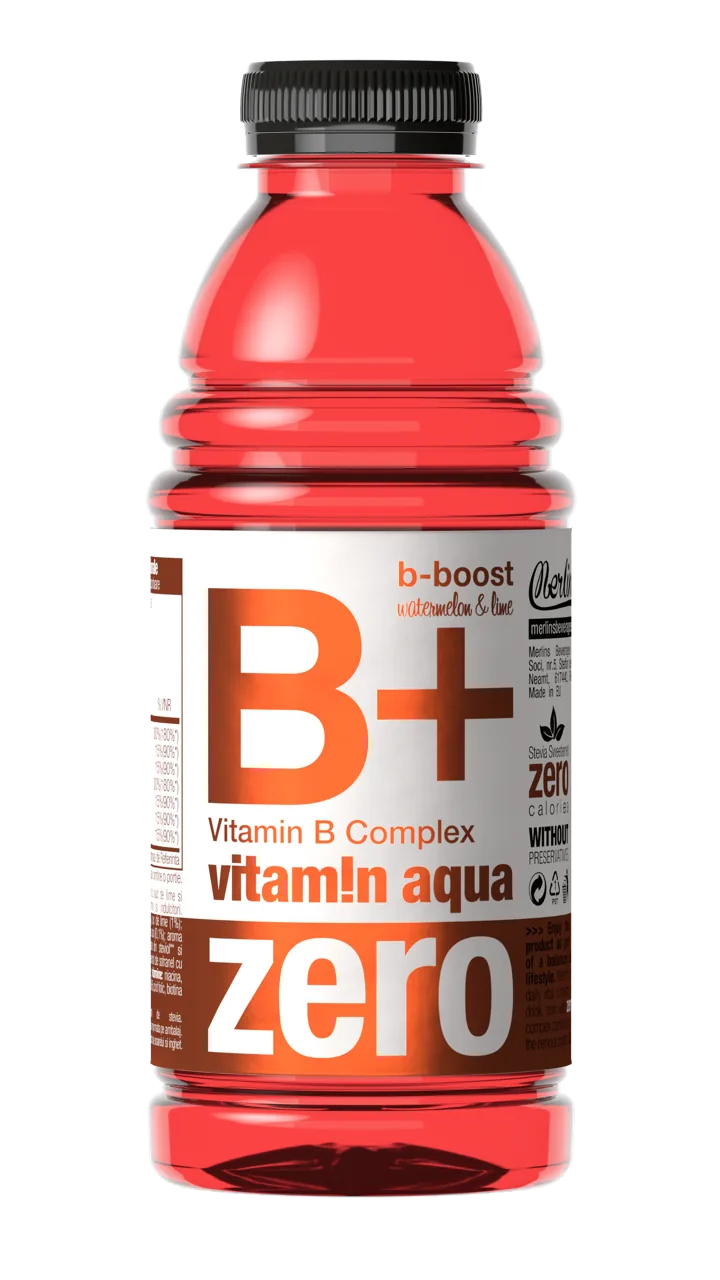 Merlin's Vitamin aqua B+ ZERO, watermelon & lime, 0,6 L