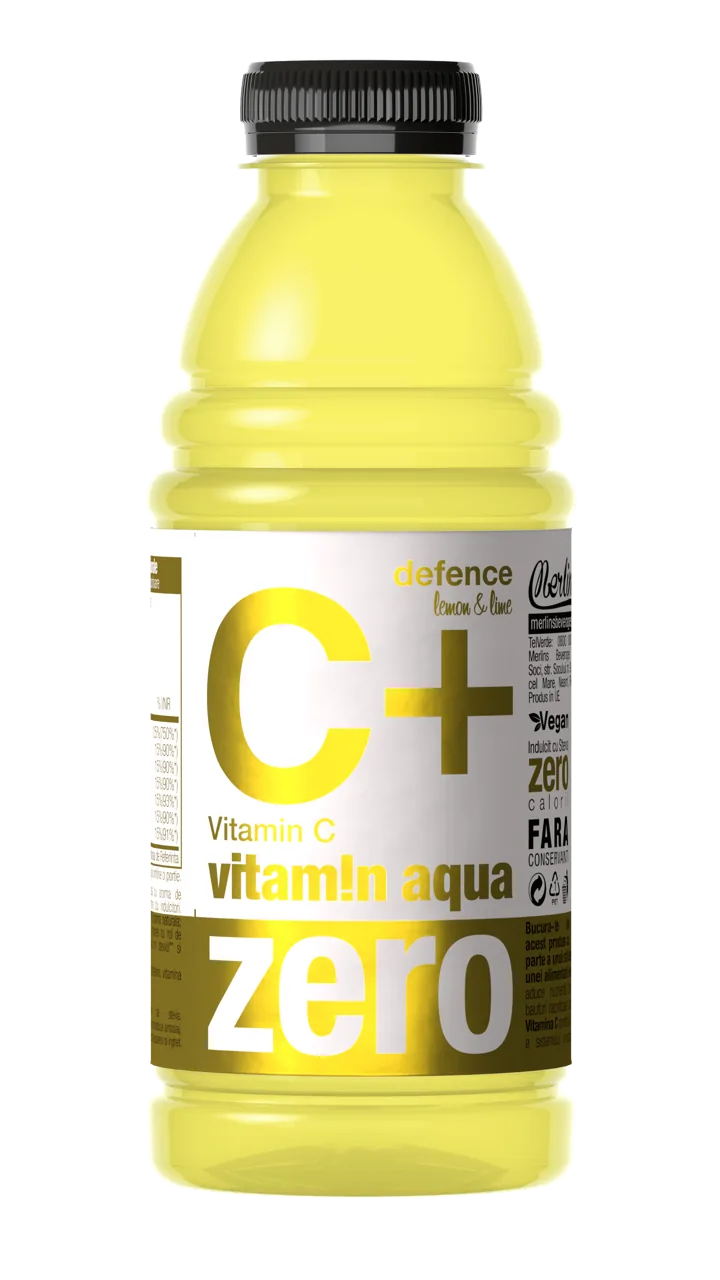 Merlin's vitamin aqua C+ ZERO lemon & lime 0,6 L