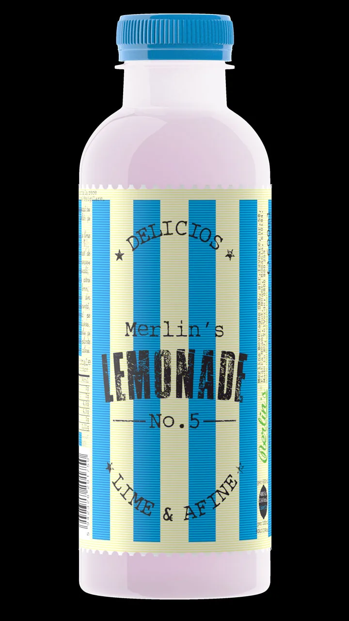 Merlin's Lemonade No.5 lime & blueberry, 0,6 L