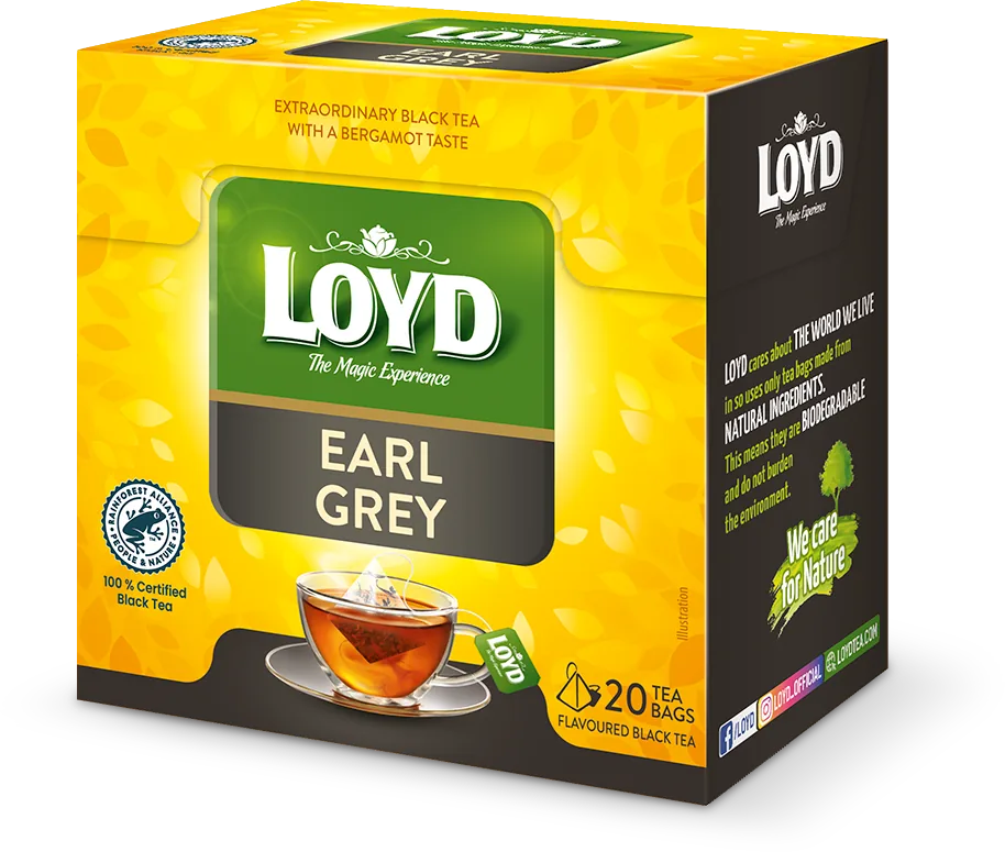 LOYD Earl Grey, ceai negru, 20 pac