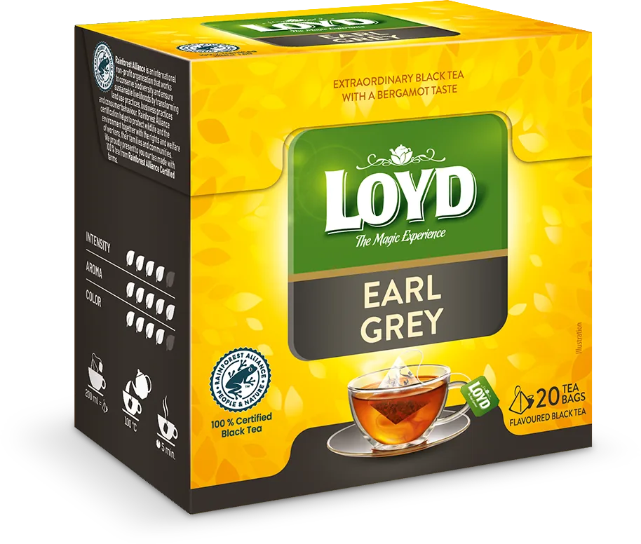 LOYD Earl Grey, ceai negru, 20 pac