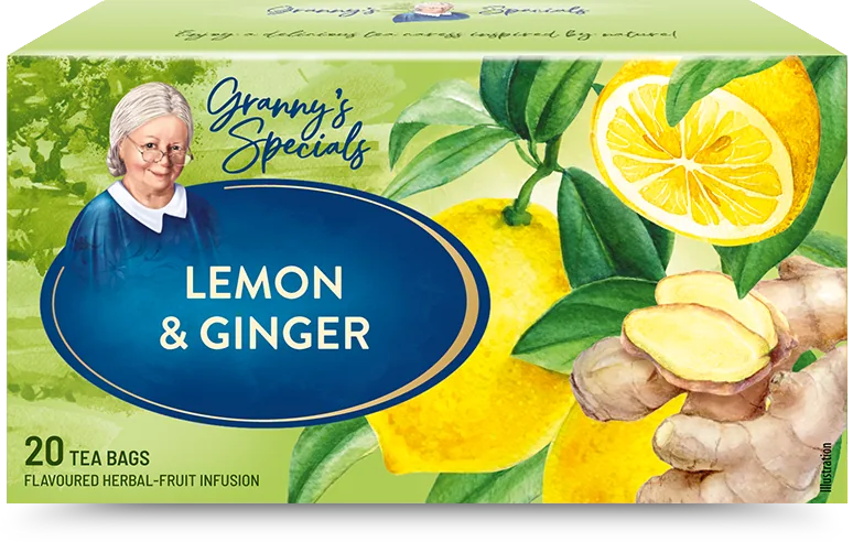 GRANDMA'S TEA Lemon with Ginger, 20 pac