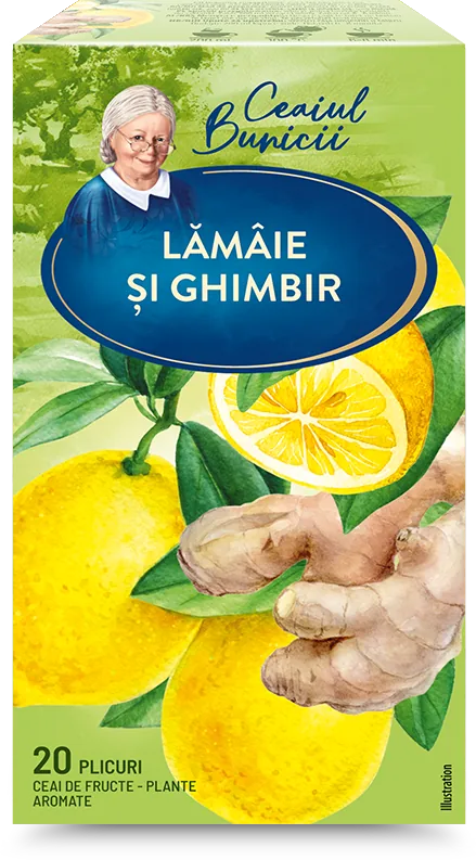GRANDMA'S TEA Lemon with Ginger, 20 pac