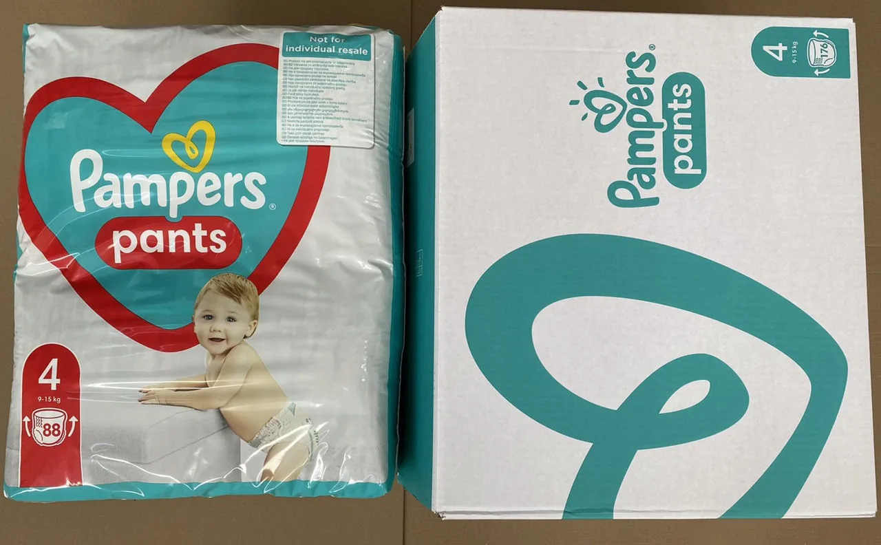 Scutece-chiloţel Pampers Box 4 (9-14 kg), 176 buc.