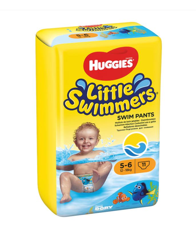 Scutece-chiloţel pentru apă Huggies Little Swimmers nr. 5-6 (12-18 kg), 11 buc.