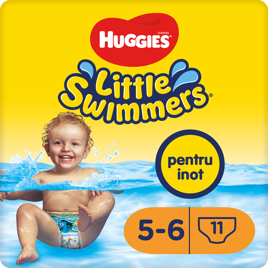 Scutece-chiloţel pentru apă Huggies Little Swimmers nr. 5-6 (12-18 kg), 11 buc.