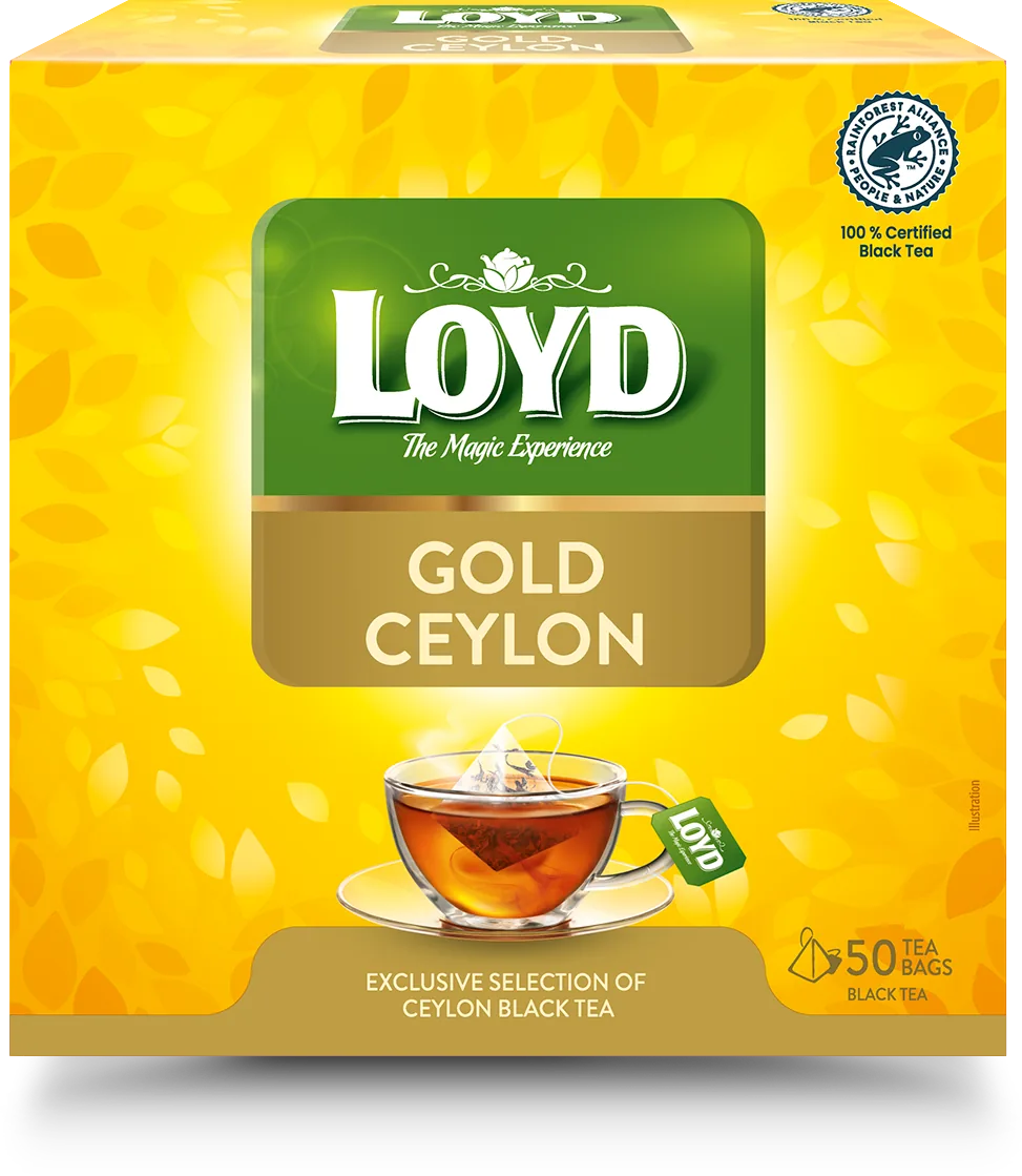 LOYD Gold Ceylon, ceai negru, 50 pac