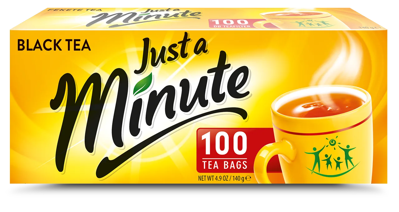 JUST A MINUTE, ceai negru, 100 pac
