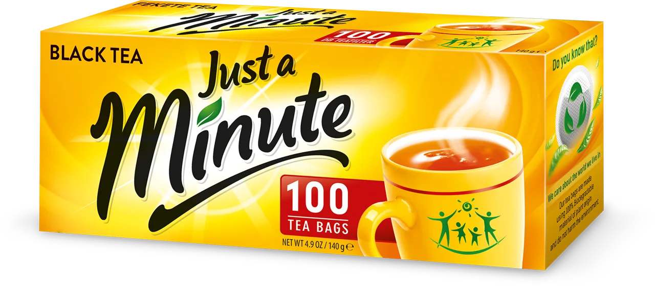 JUST A MINUTE, ceai negru, 100 pac