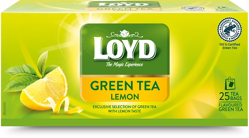 LOYD Green Tea Lemon, Ceai verde, 25 pac