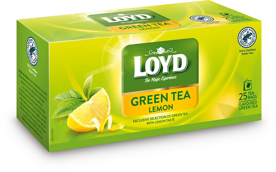 LOYD Green Tea Lemon, Ceai verde, 25 pac