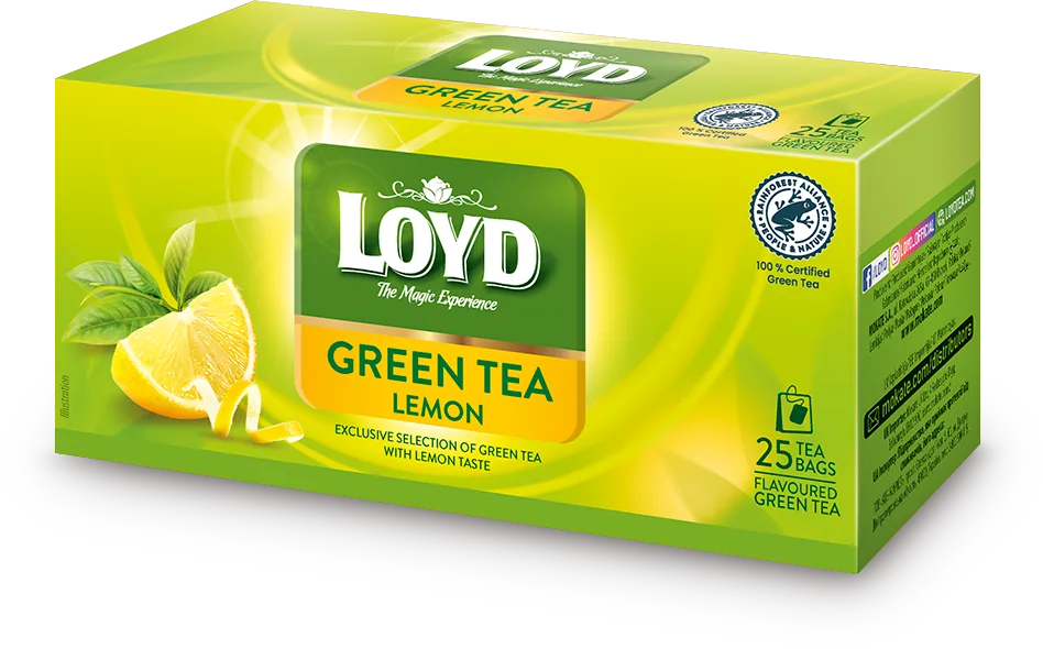 LOYD Green Tea Lemon, Ceai verde, 25 pac