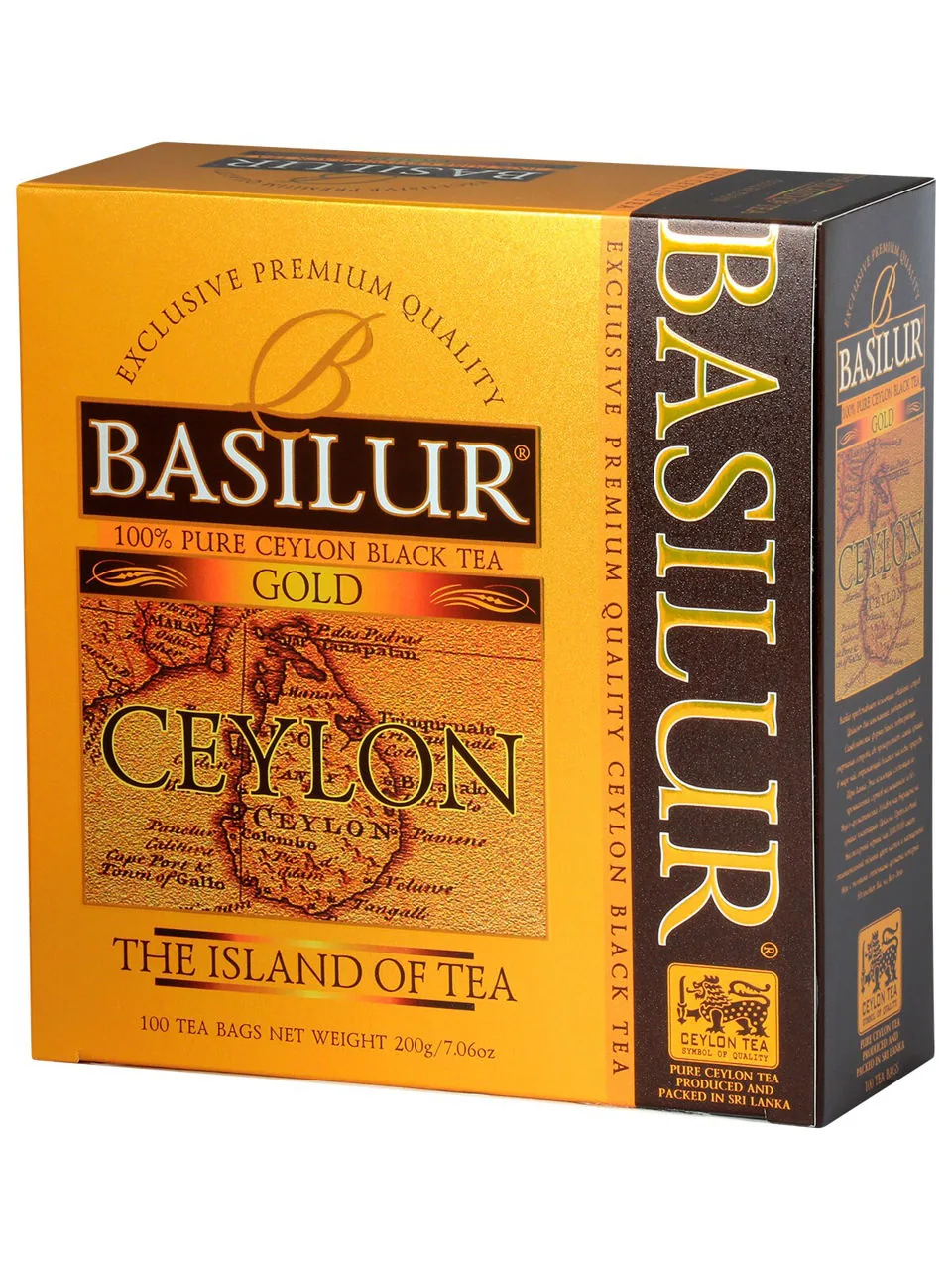 Ceai negru  Basilur The Island of Tea Ceylon  GOLD, 100pac