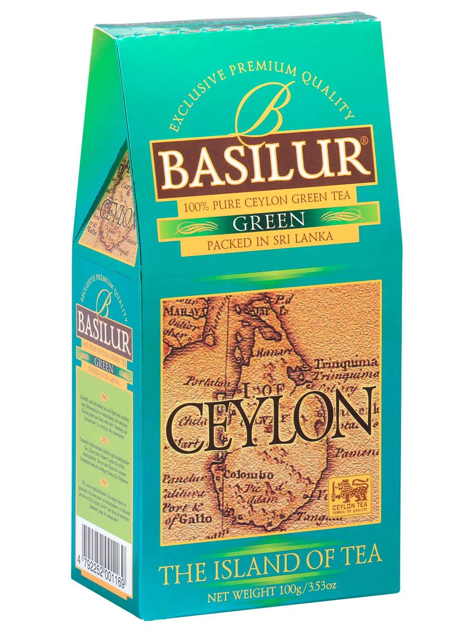 Ceai verde  Basilur The Island of Tea Ceylon  GREEN, 100g