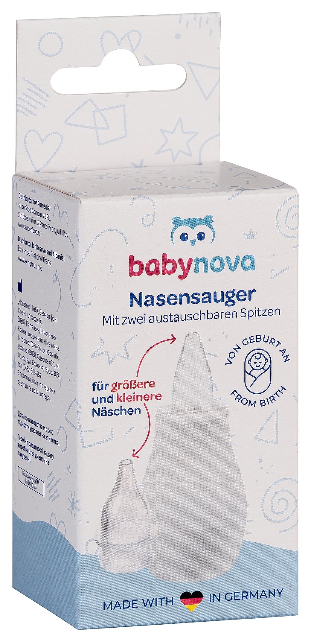 ”Baby-Nova” Aspirator nazal pentru bebeluși, 1 buc (33308)