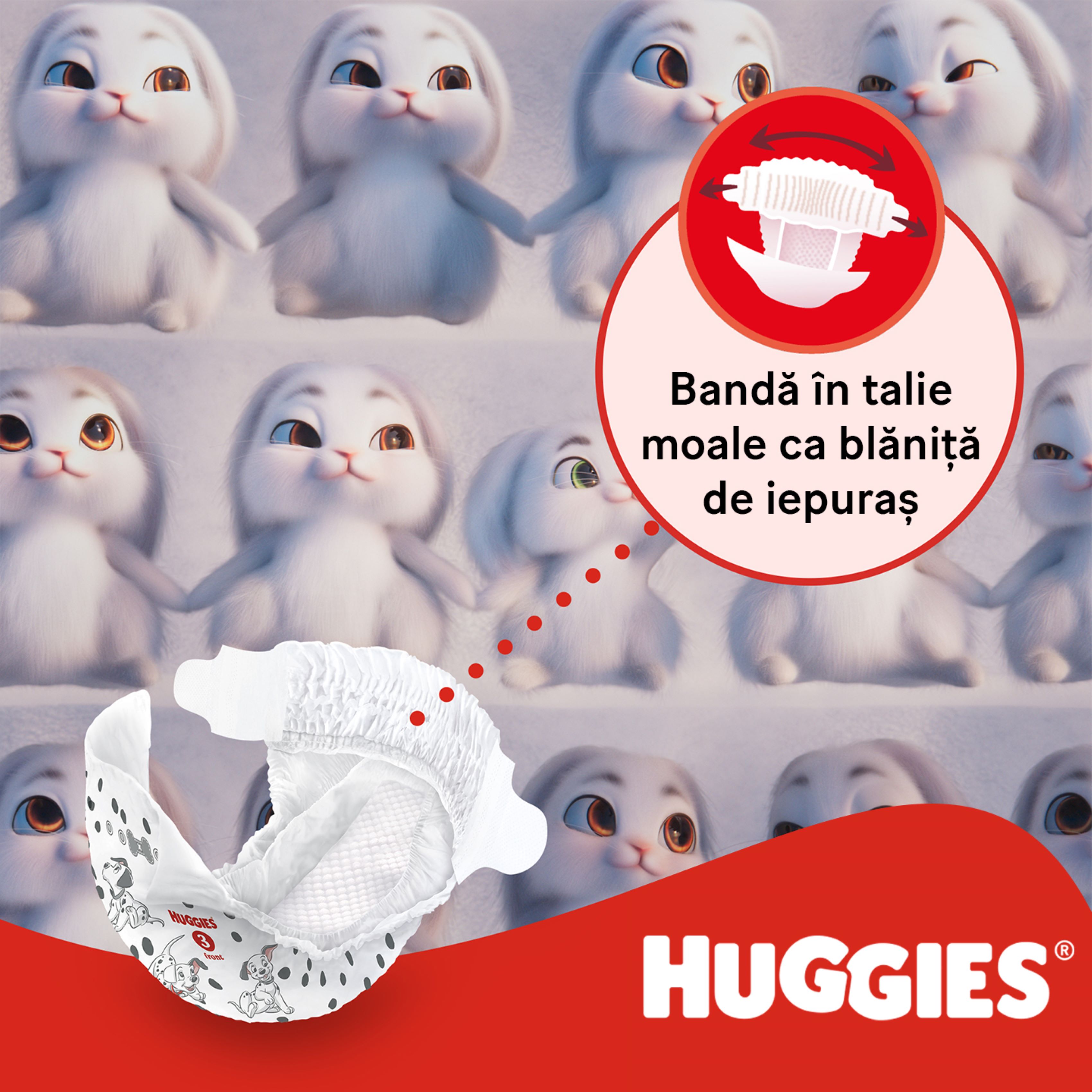 Set Scutece Huggies Little Movers Mega 5 Unisex  (11-25 kg), 116buc  (2x58buc)