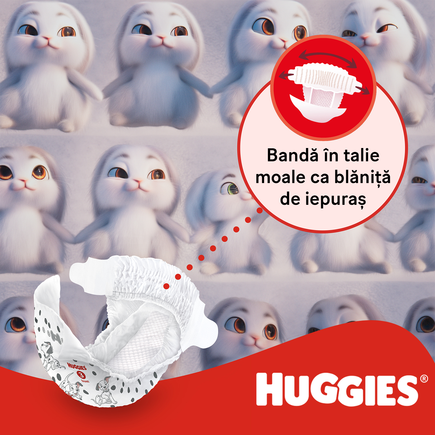Scutece unisex Huggies Little Movers Mega 3 (4-9 kg), 78 buc