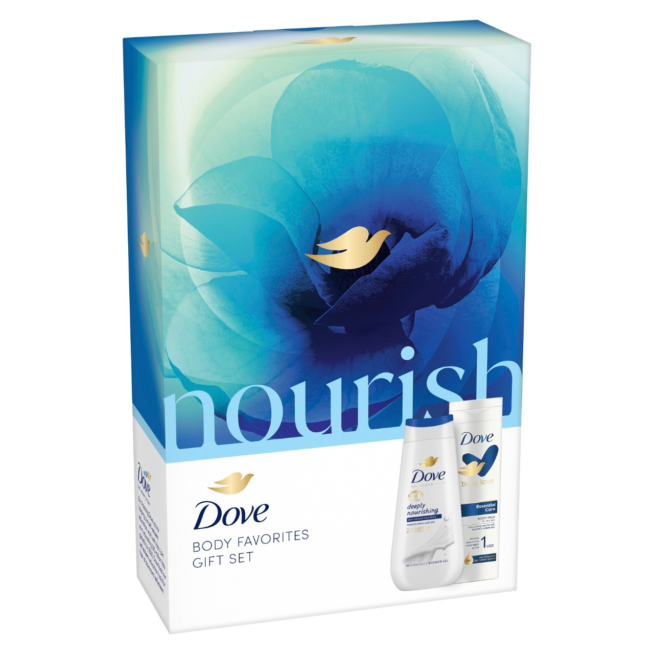 Cadou DOVE WOMEN NOURISHING BODY FAVORITES (SG 225ml + LOT 250ml)  2025