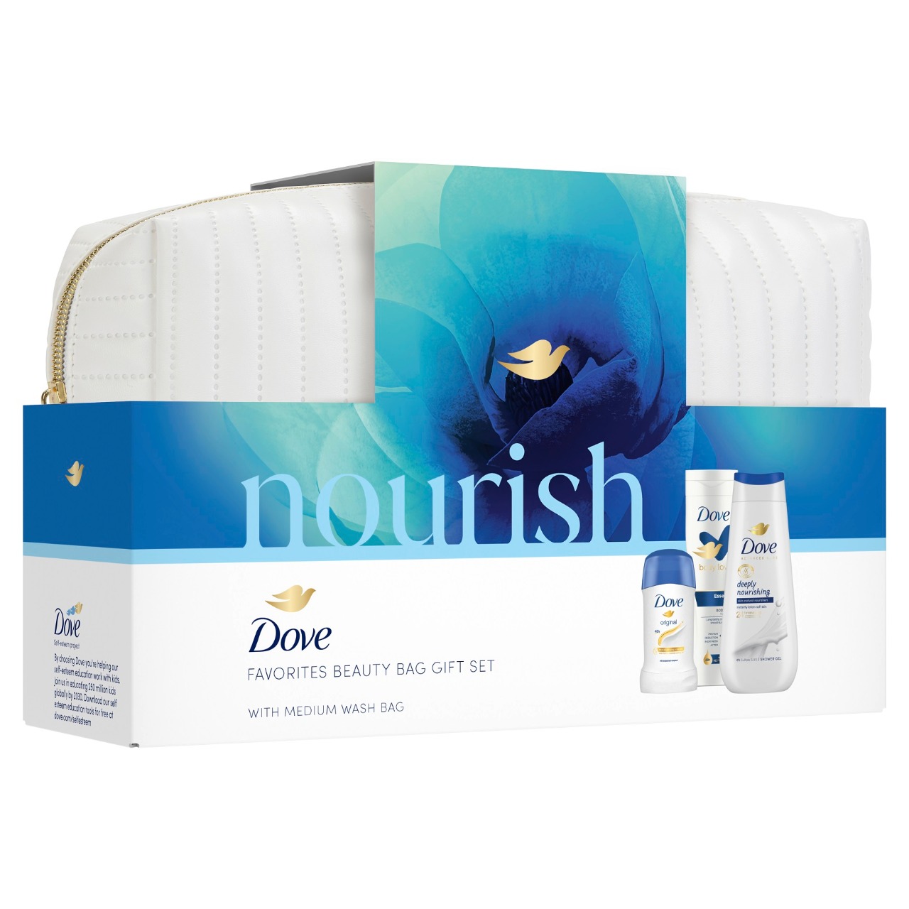Cadou DOVE WOMEN NOURISHING MEDIUM (SG 225ml + LOT 250ml + STK 40ml) + Gentuta Gratis  2025