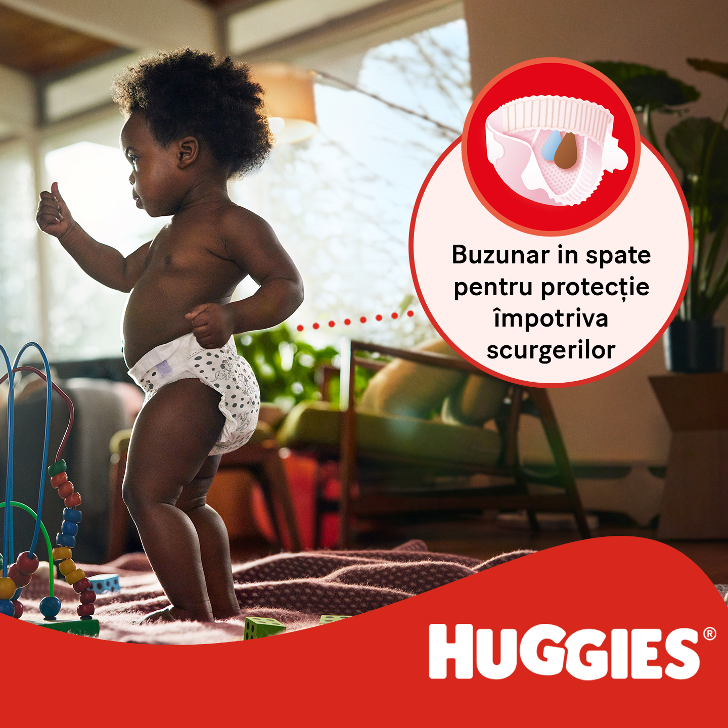 Scutece Huggies Little Movers Jumbo  5  (11-25 kg) Unisex, 42 buc.
