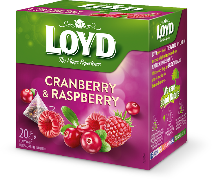 LOYD Cranberry & Raspberry, 20 pac.
