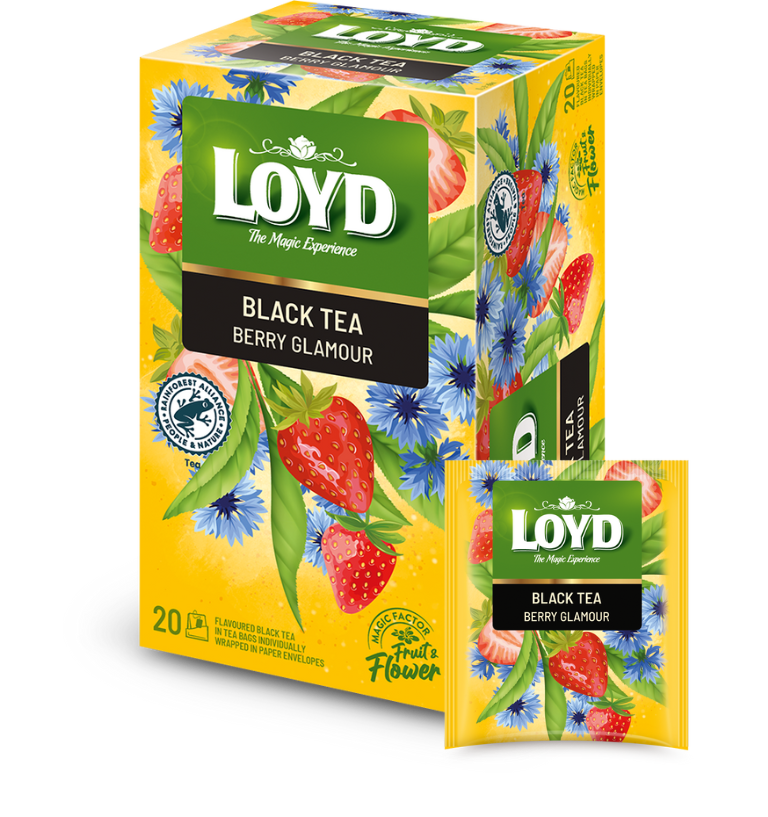LOYD Black Tea Berry Glamour, Ceai negru, 20pac