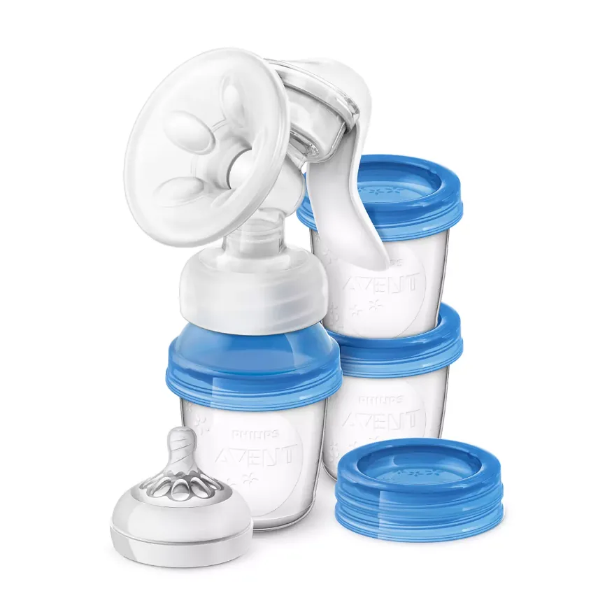 Pompă pentru sân manuală cu recipiente de stocare Avent SCF330/13 