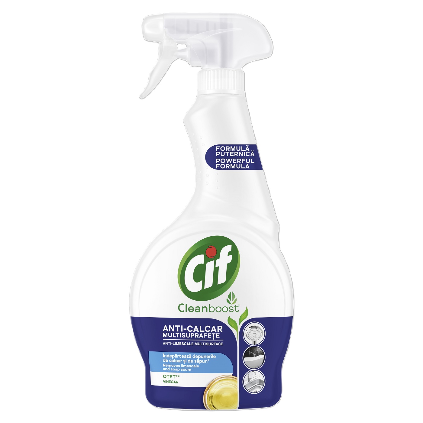 Preparate de curatat Cif Spray Multisuprafete Anti-Calcar (pt. baie) 500ml