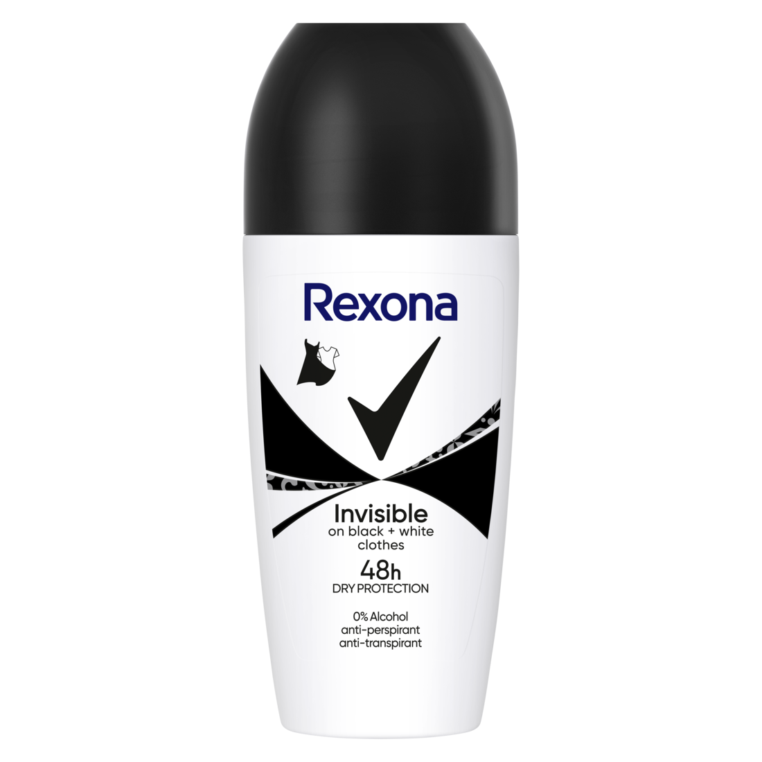Antiperspirant Rexona Stick Invisible Black&White 50ml