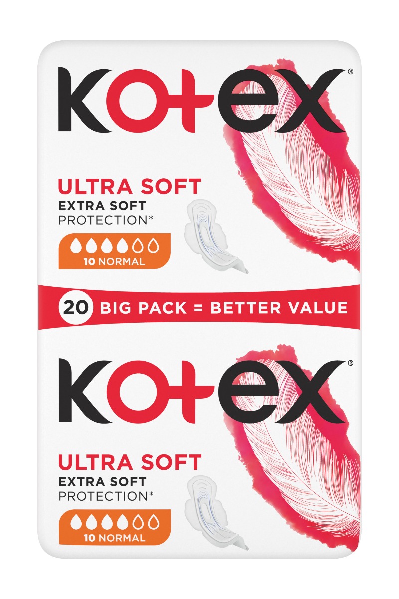 Absorbante zile critice Kotex Ultra Soft Normal Duo, 20 buc.