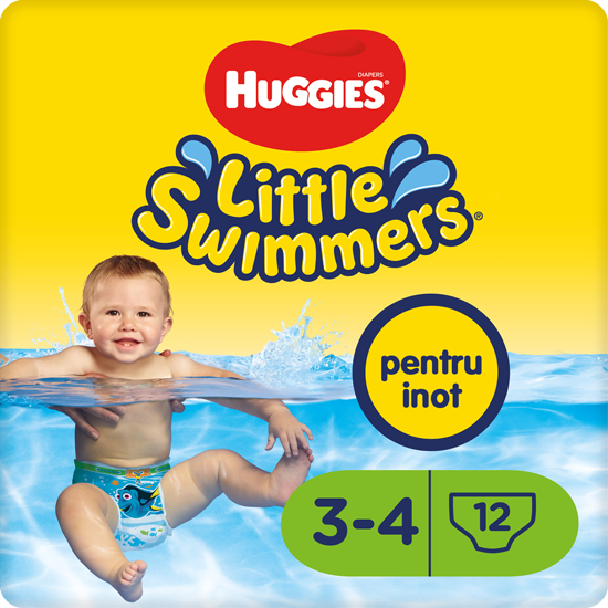 Scutece-chiloţel pentru apă Huggies Little Swimmers nr. 3-4 (7-15 kg), 12 buc.