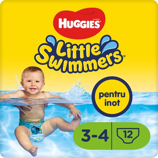Scutece-chiloţel pentru apă Huggies Little Swimmers nr. 3-4 (7-15 kg), 12 buc.  