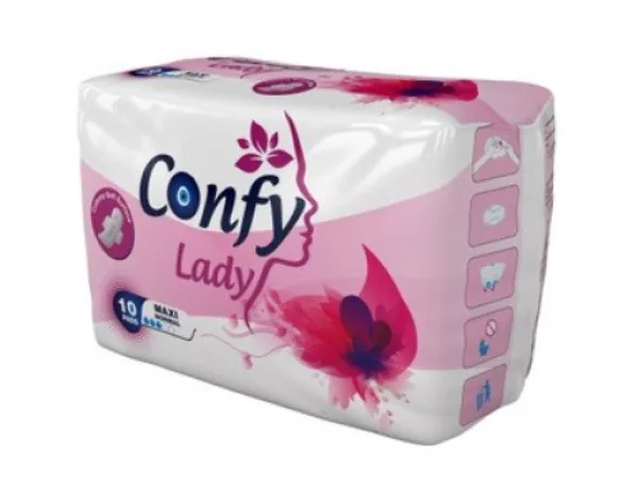 Absorbante igienice pentru femei Confy Lady MAXI NORMAL STD, 10 buc.