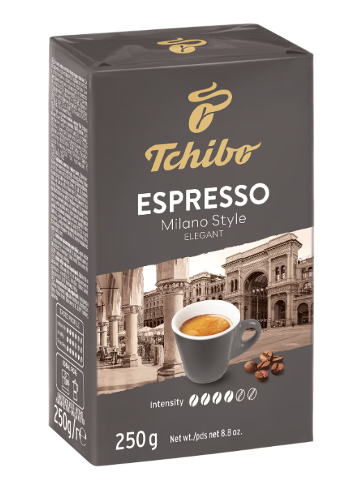 Cafea măcinată Tchibo Espresso Milano Style, 250 gr