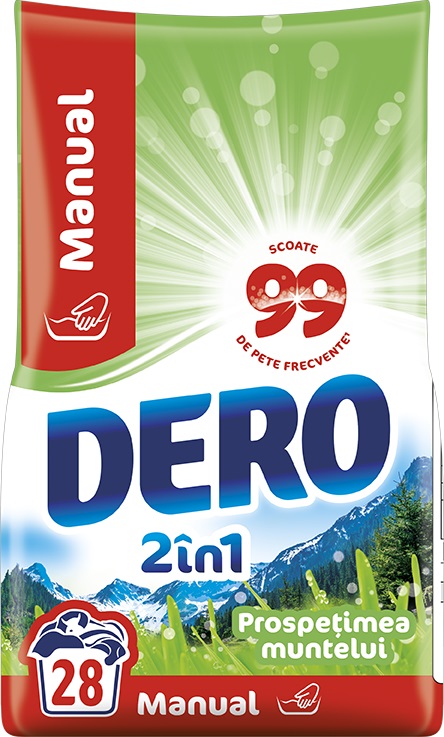 Detergent Dero Manual 2in1 Prospetimea Muntelui 1.4  kg (28 spalari)
