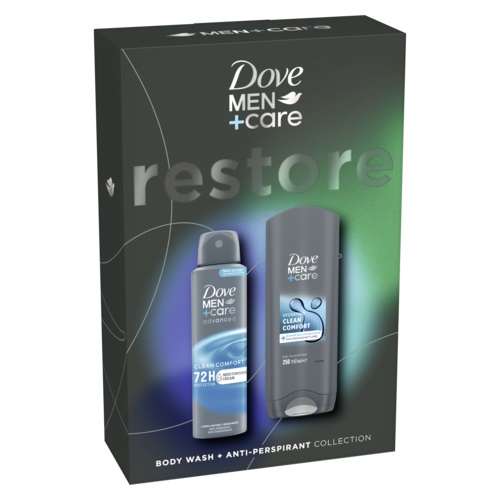 Cadou DOVE MEN +CARE CLEAN COMFORT (SG 250ml + DEO 150ml)  2025