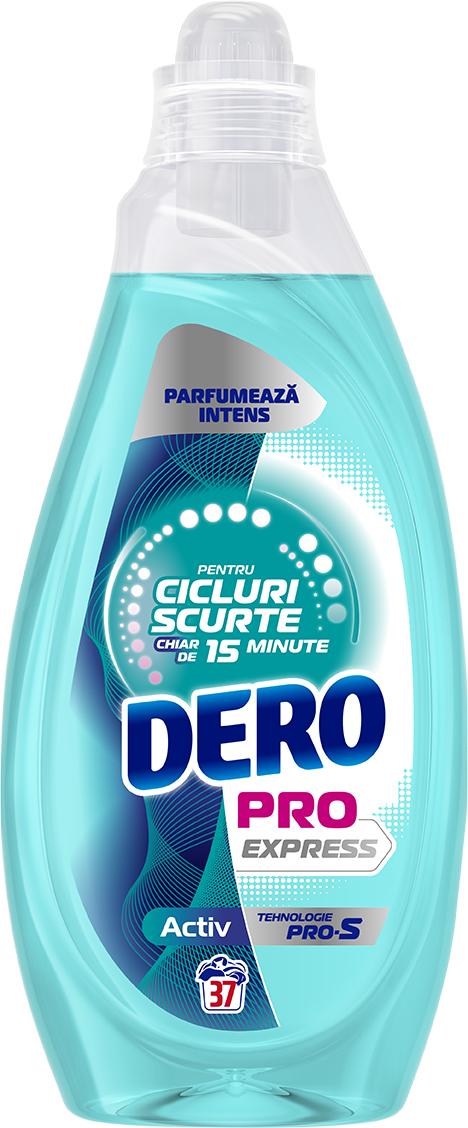 Detergent Gel pentru spalare automata Dero PRO Express Activ 1.480L (37 spalari)