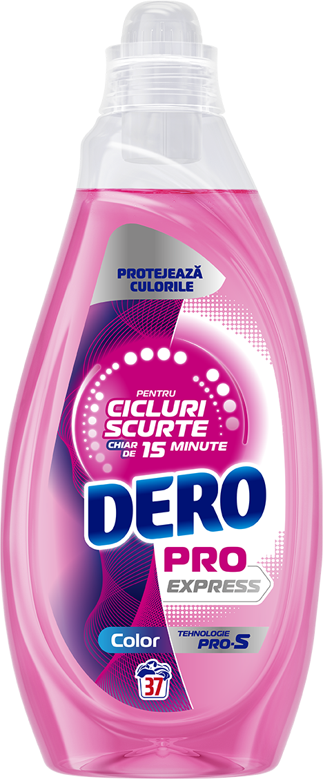 Detergent Gel pentru spalare automata Dero PRO Express Color 1.480L (37 spalari)