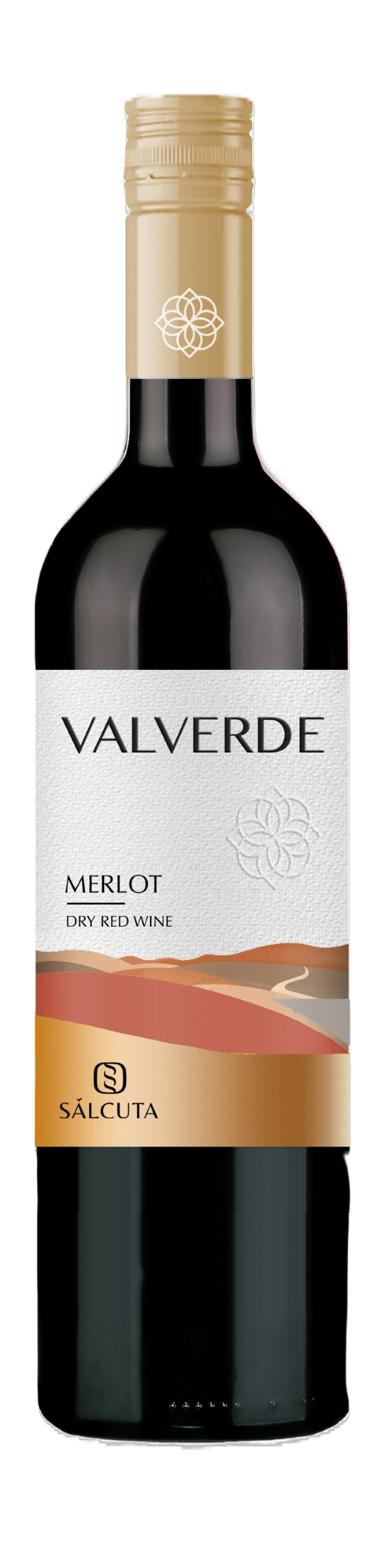 Вино Sălcuţa VALVERDE Merlot, красное сухое, 0.75 Л