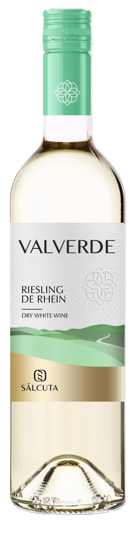 Вино Sălcuța VALVERDE Riesling de Rhin, белое сухое, 0.75 Л
