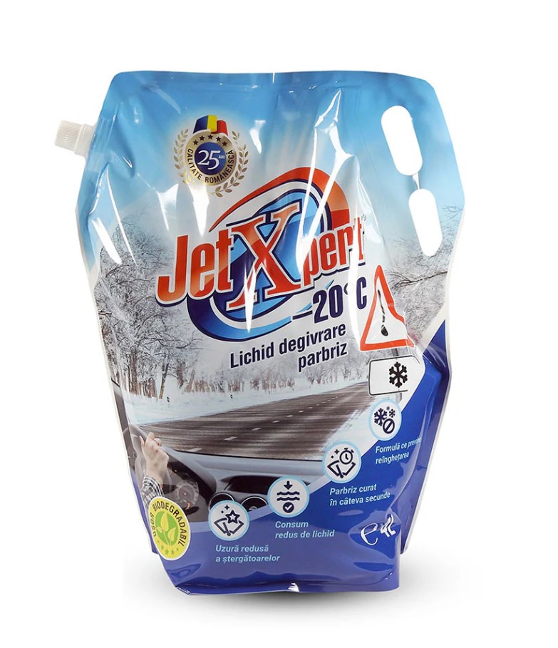 Romtec JetXpert Lichid degivrare parbriz -20°C 4L