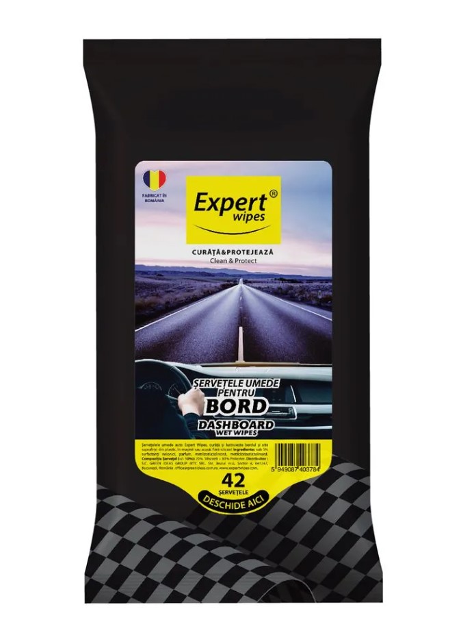 Romtec Expert Wipes Șervețele Umede Auto pentru Bord 42 buc.
