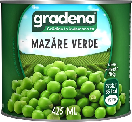 Gradena Зелёный горошек, 425 мл 