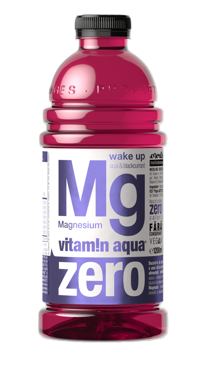Merlin's vitamin aqua Mg ZERO acai & blackcurrant 1,2 L