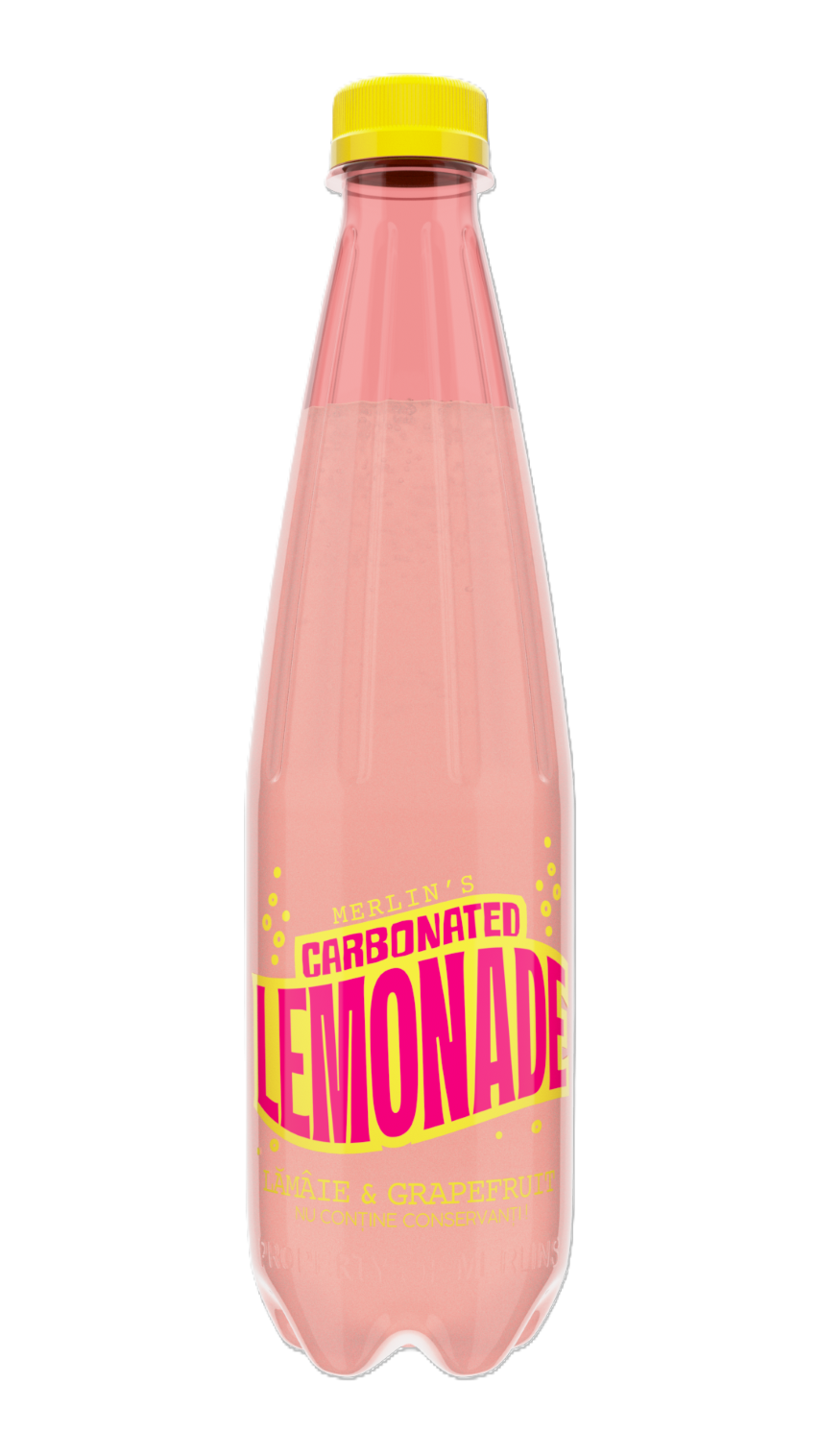 Merlin's Carbonated Lemonade Lămâie & Grapefruit, 0,5 L