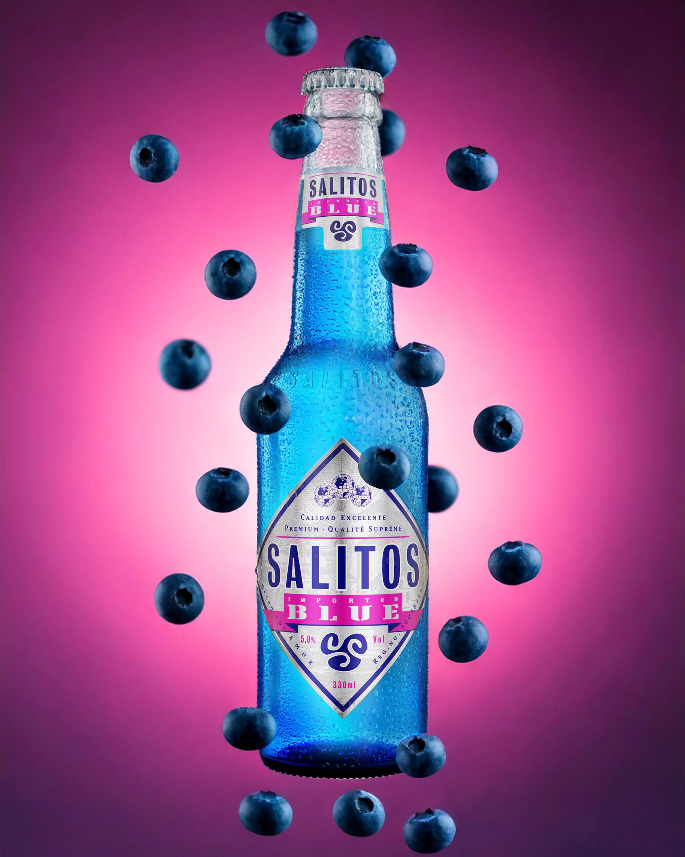 Коктейль SALITOS Blue, бутылка 0,33 л